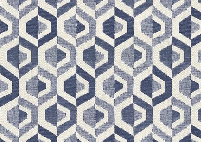 Gusta, Navy - Twist&Fit Roman Blind - Image 7